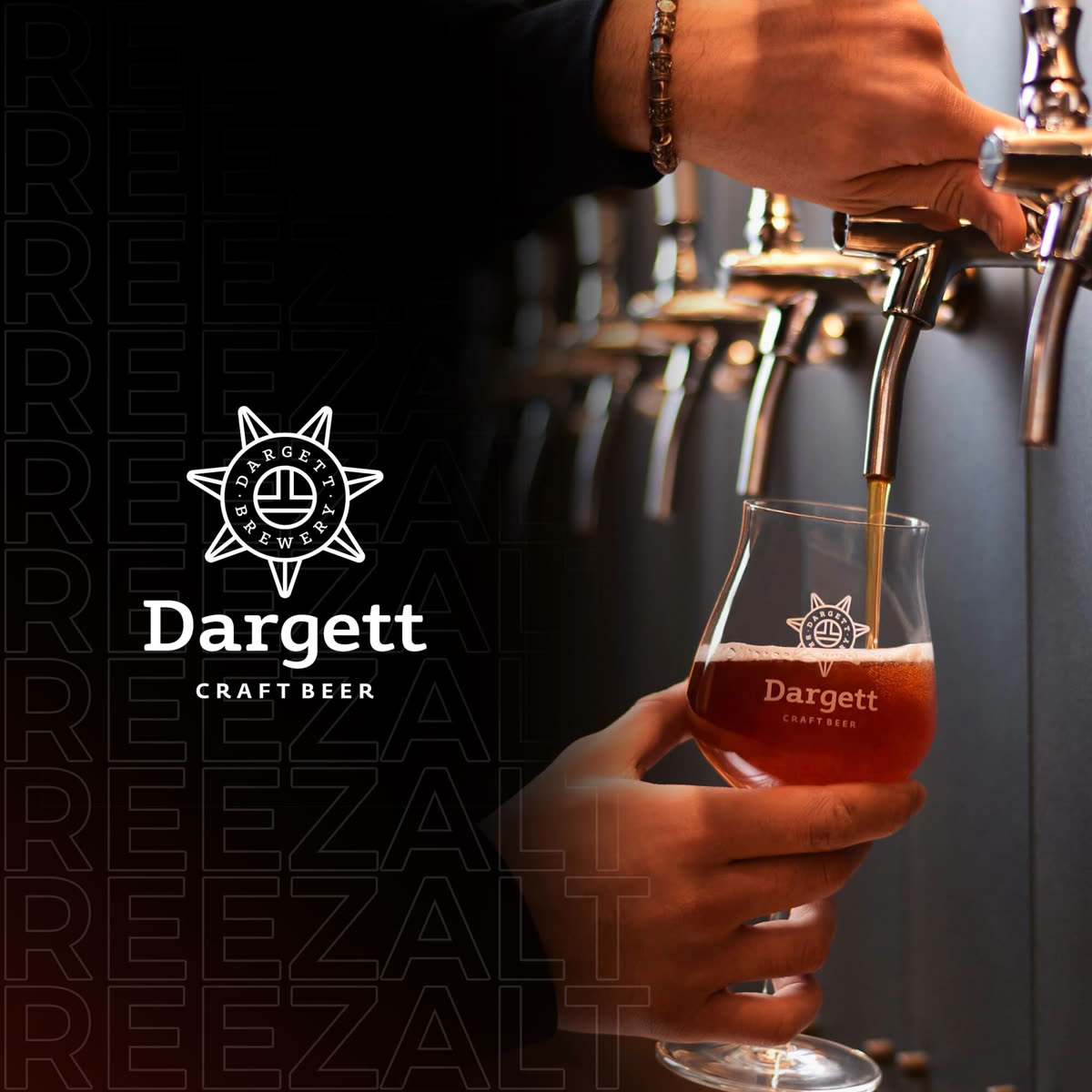 Dargett brewpub — horeca work by Reezalt, a Beverly Hills graphic design studio