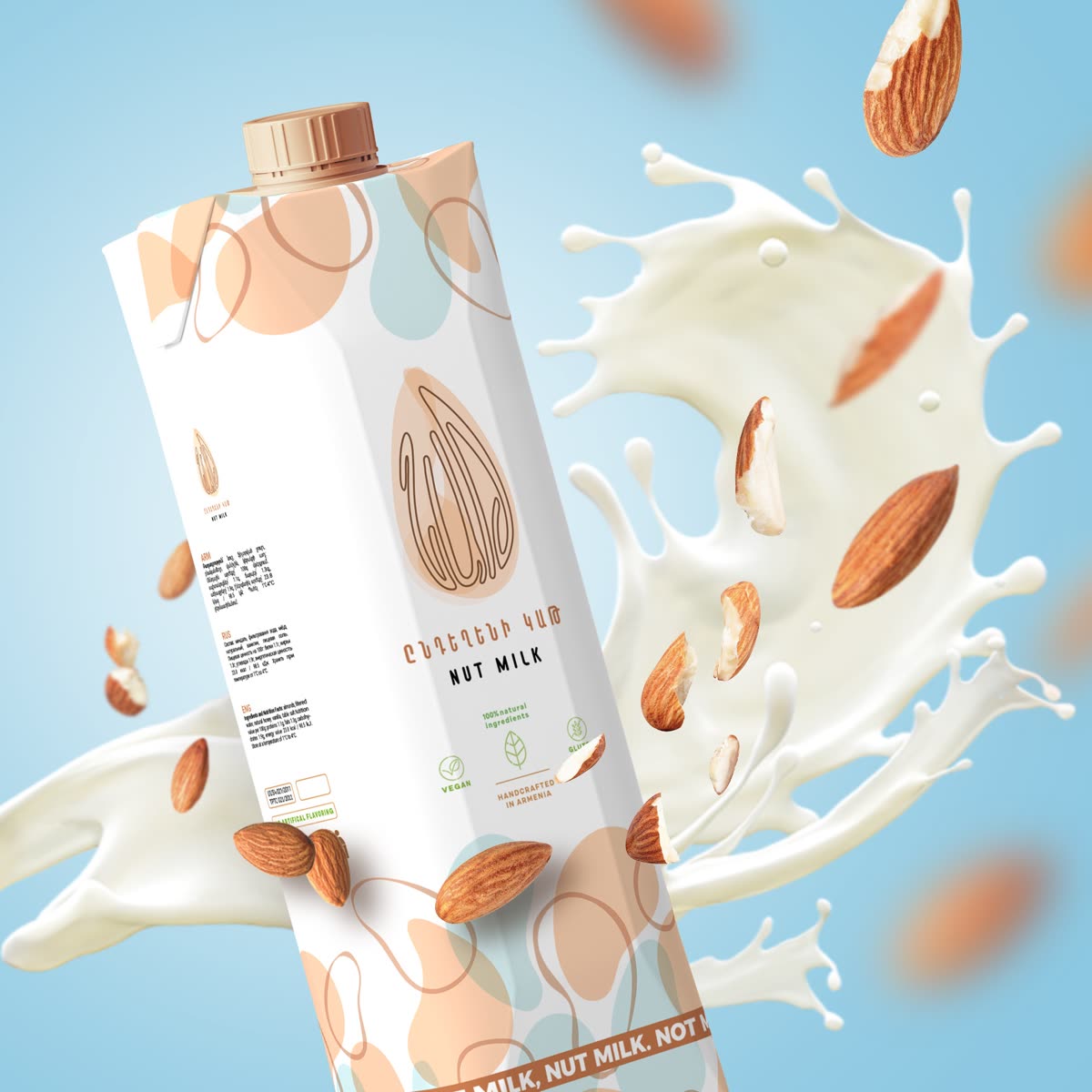 NAT milk — branding work by Reezalt, a Beverly Hills graphic design studio