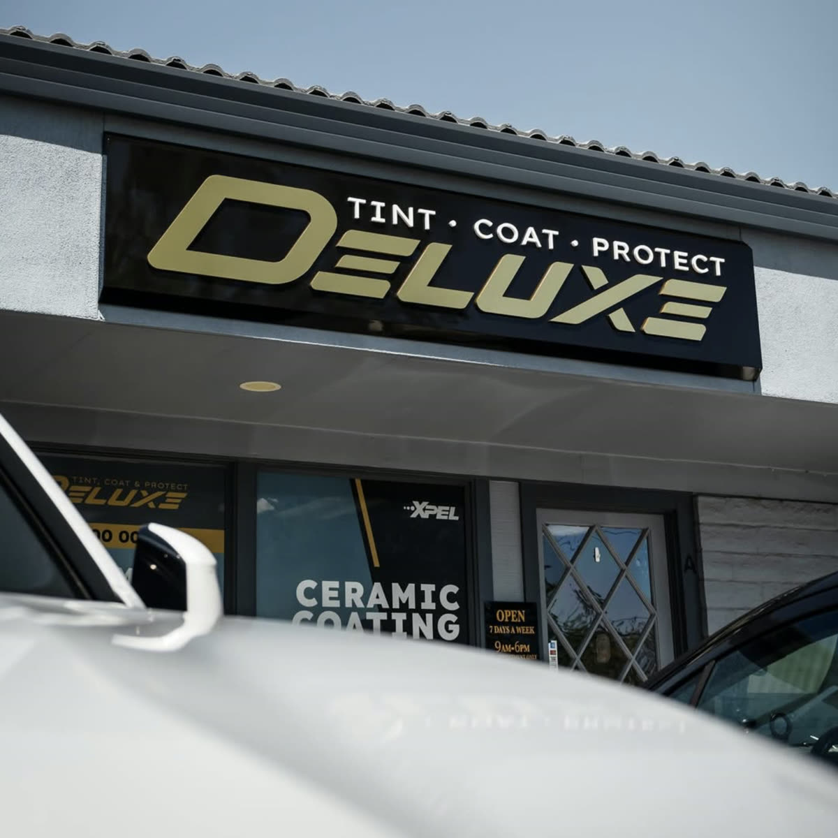 Deluxe Paint Protection & Tint Shop — branding work by Reezalt, a Beverly Hills graphic design studio