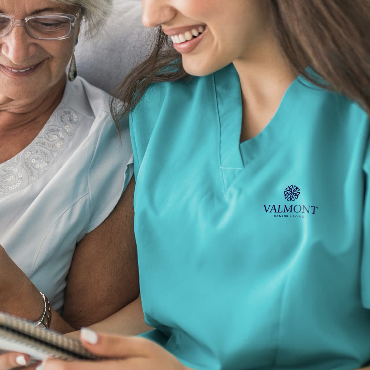 Valmont Senior Living — branding work by Reezalt, a Beverly Hills graphic design studio